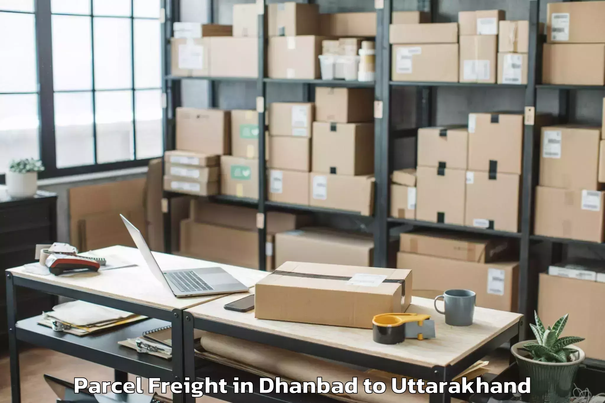 Top Dhanbad to Kichha Parcel Freight Available